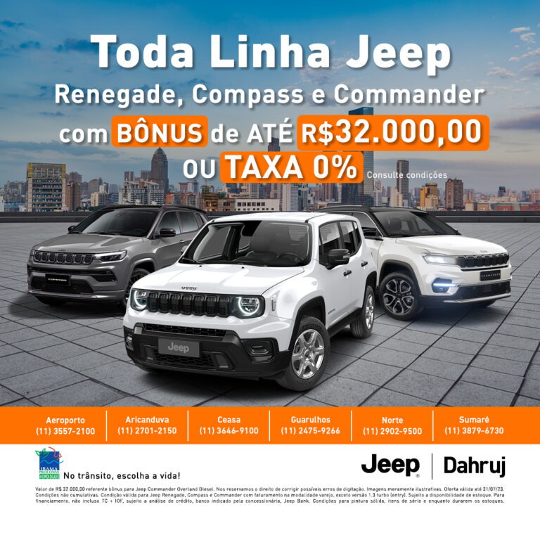Jeep CNPJ 2023 Jeep Dahruj Aeroporto